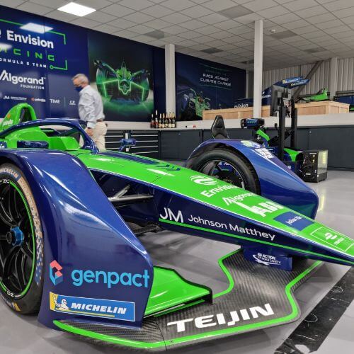 We visit the greenest car (on the greenest grid) as we meet a Formula E team